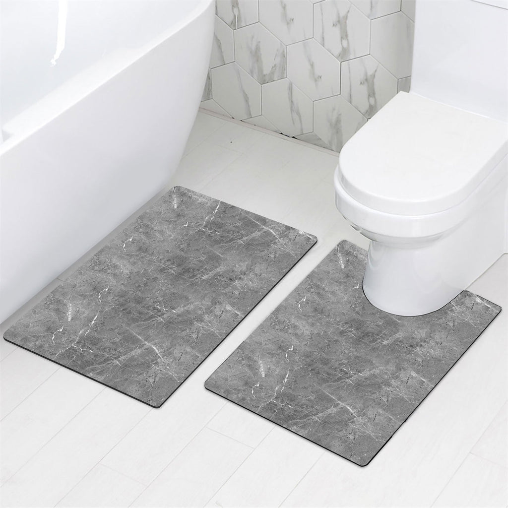 Suede Bathroom Mat Set