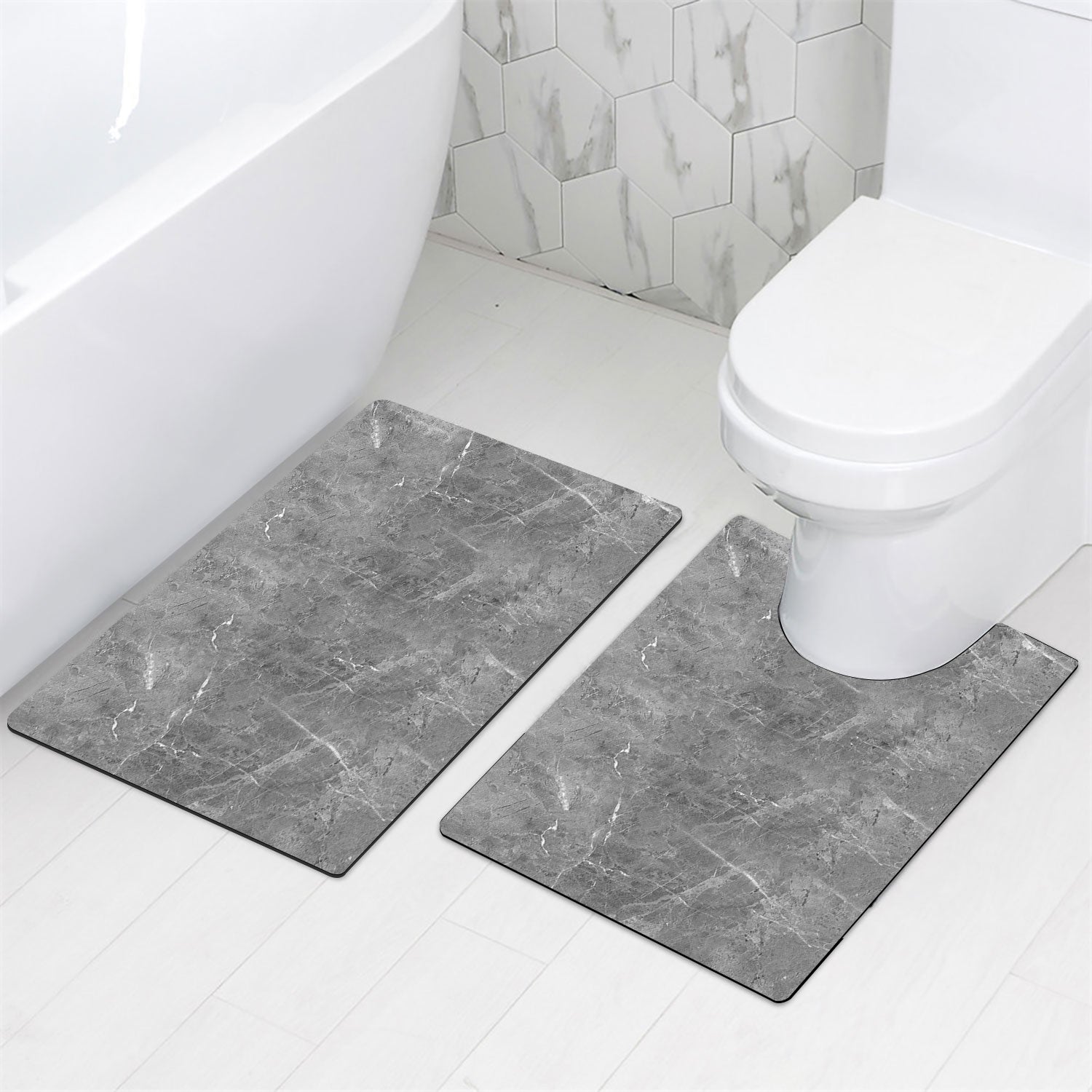 Suede Bathroom Mat Set