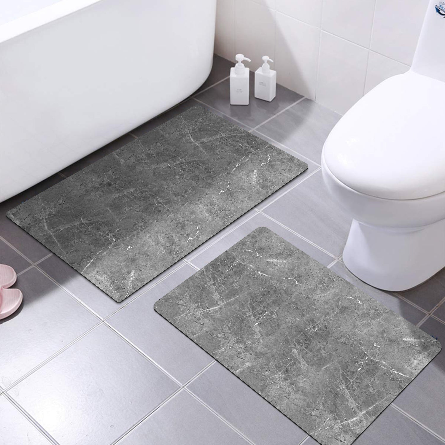 Suede Bathroom Mat Set