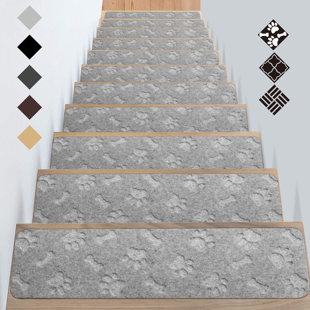 Self Adhesive Indoor Stair Runner Rugs Cover Mat Stair Treads for Wooden Steps