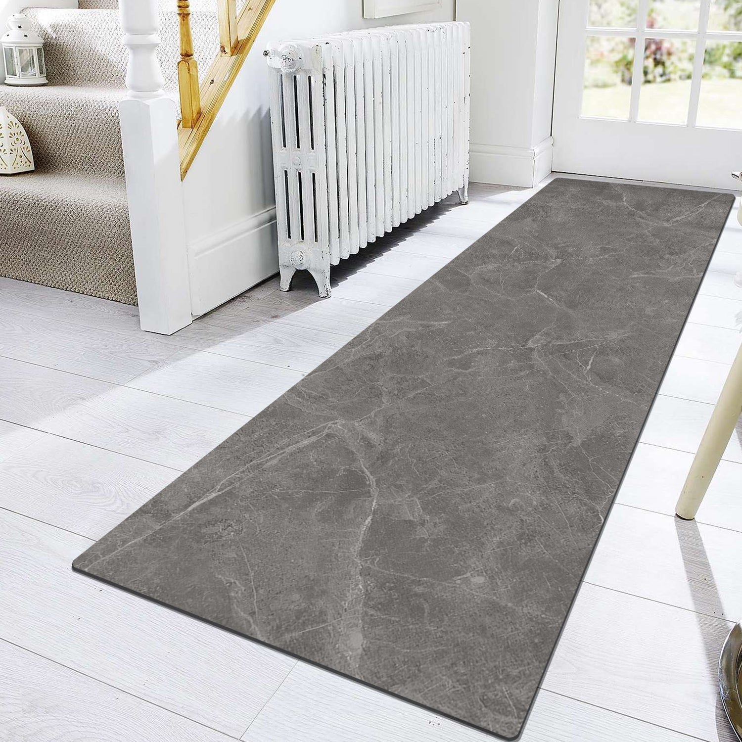 Pu Leather Soft Long Hallway Runner Rugs Mat 83" x 28"
