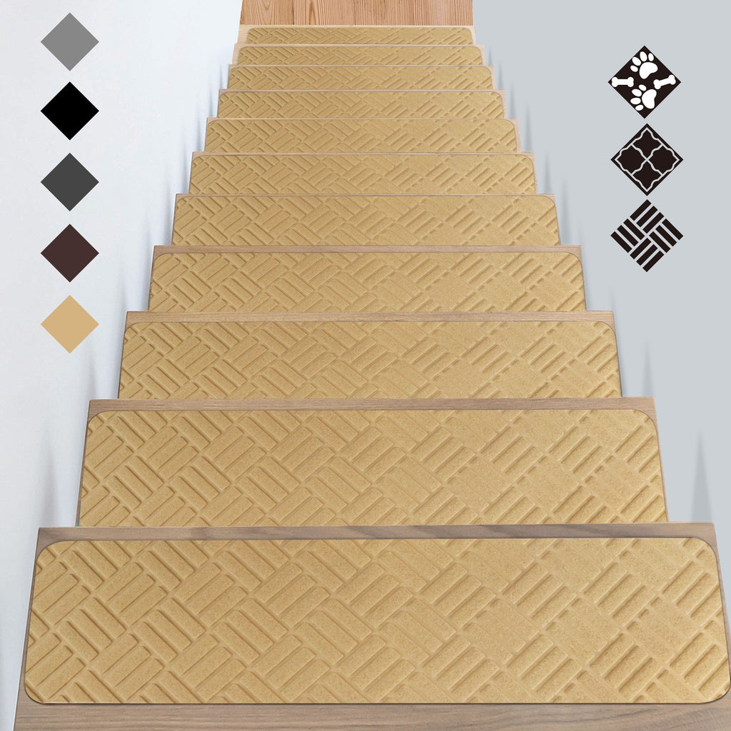 Self Adhesive Indoor Stair Runner Rugs Cover Mat Stair Treads for Wooden Steps