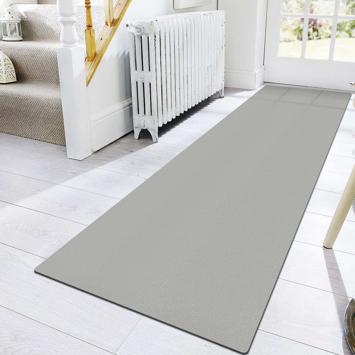 Pu Leather Soft Long Hallway Runner Rugs Mat 83" x 28"