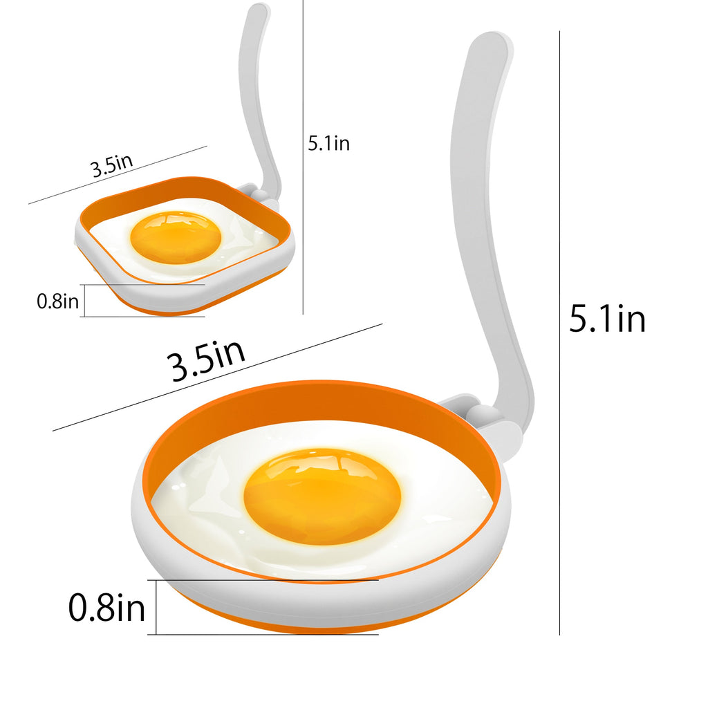 Square Silicone Egg Molds Pancake Molds for Kids