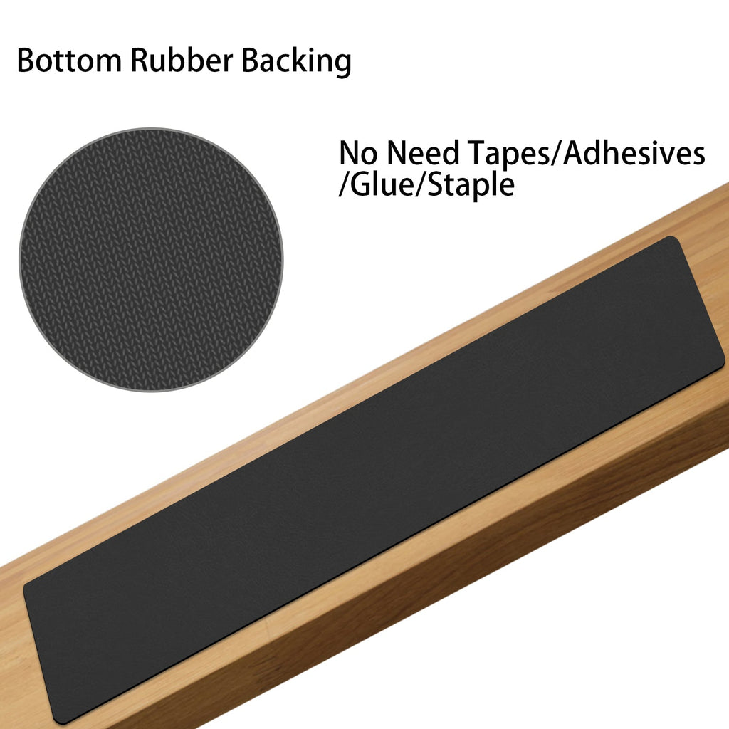 Rubber Stair Treads Carpet Non Slip Black Stair Rugs for Wooden Steps