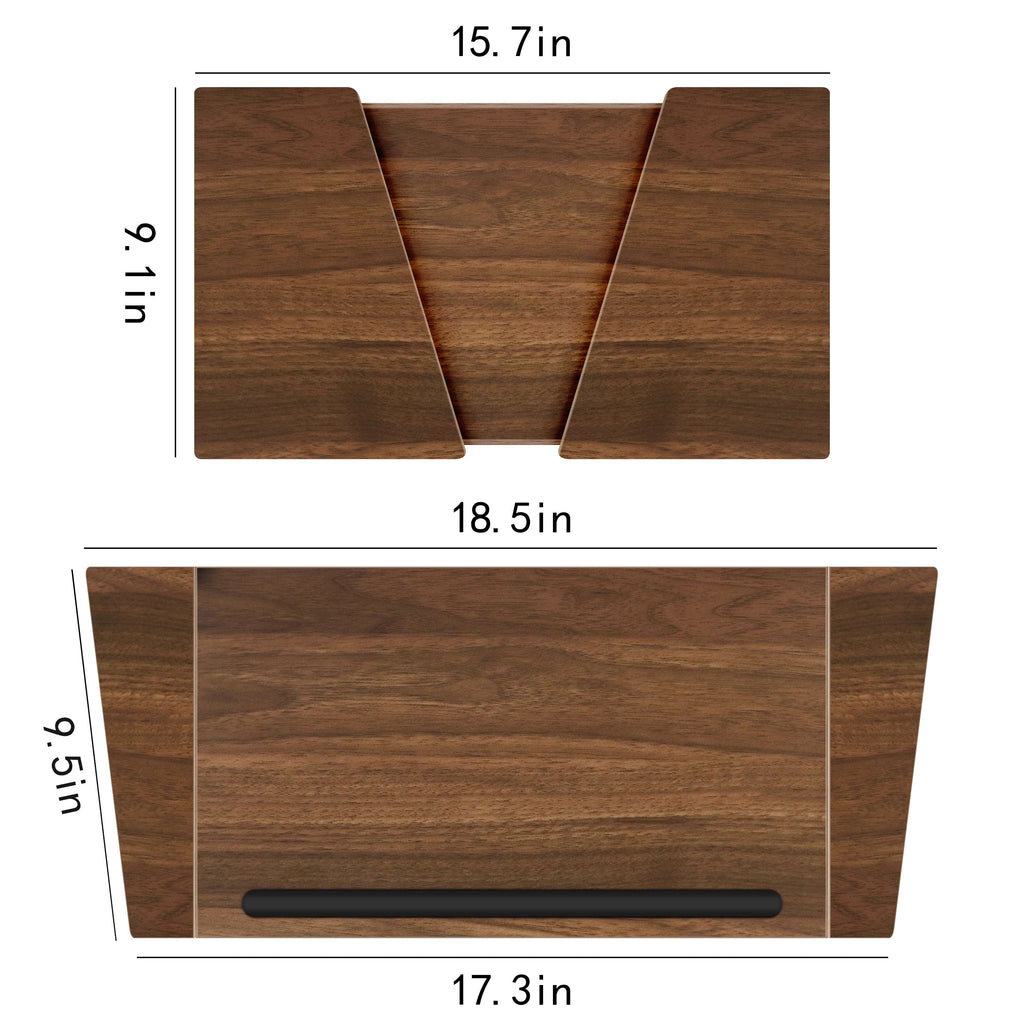 Monitor Stand Solid Wood Desktop Stands for Laptop (Two Sizes / Two Color)