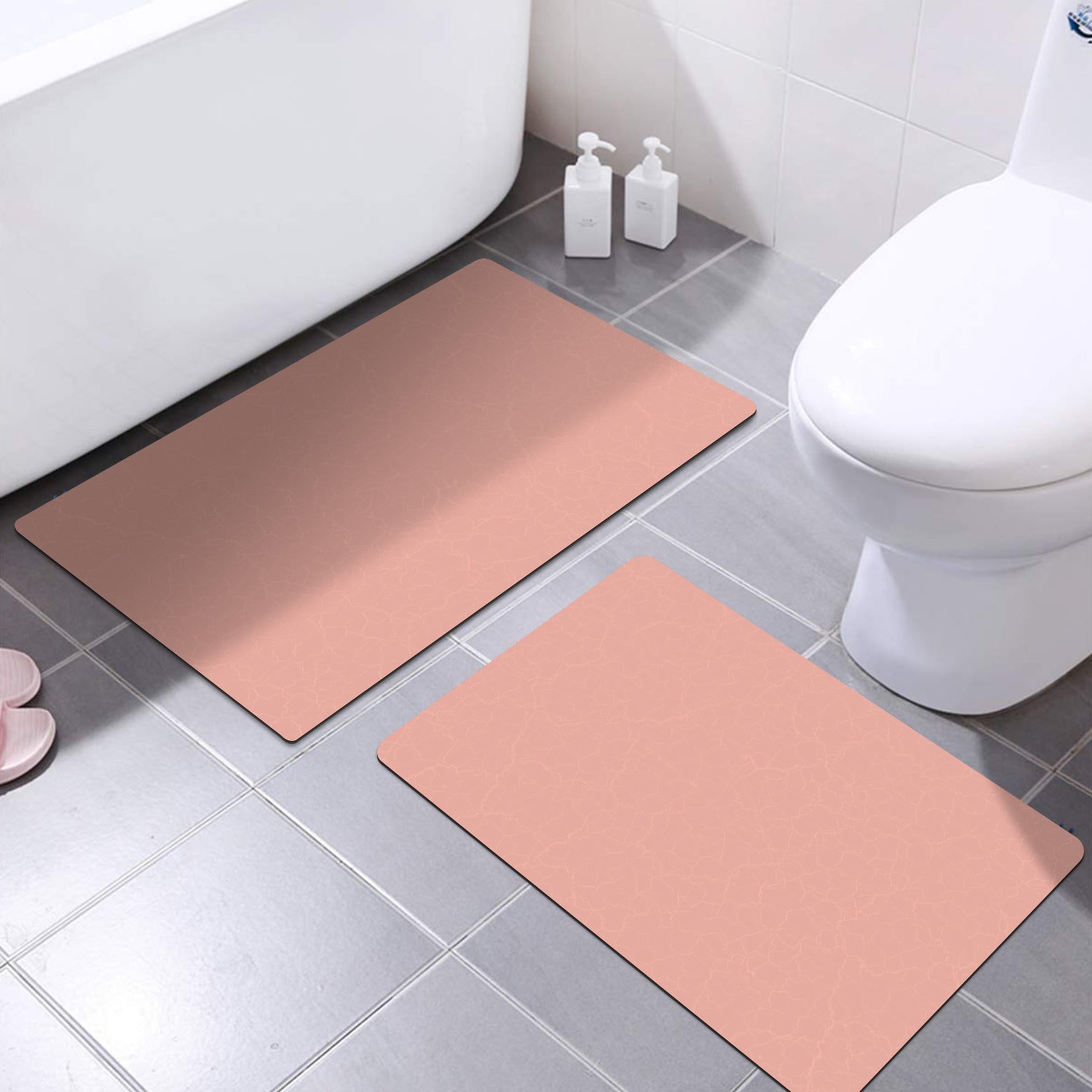 Suede Bathroom Mat Set