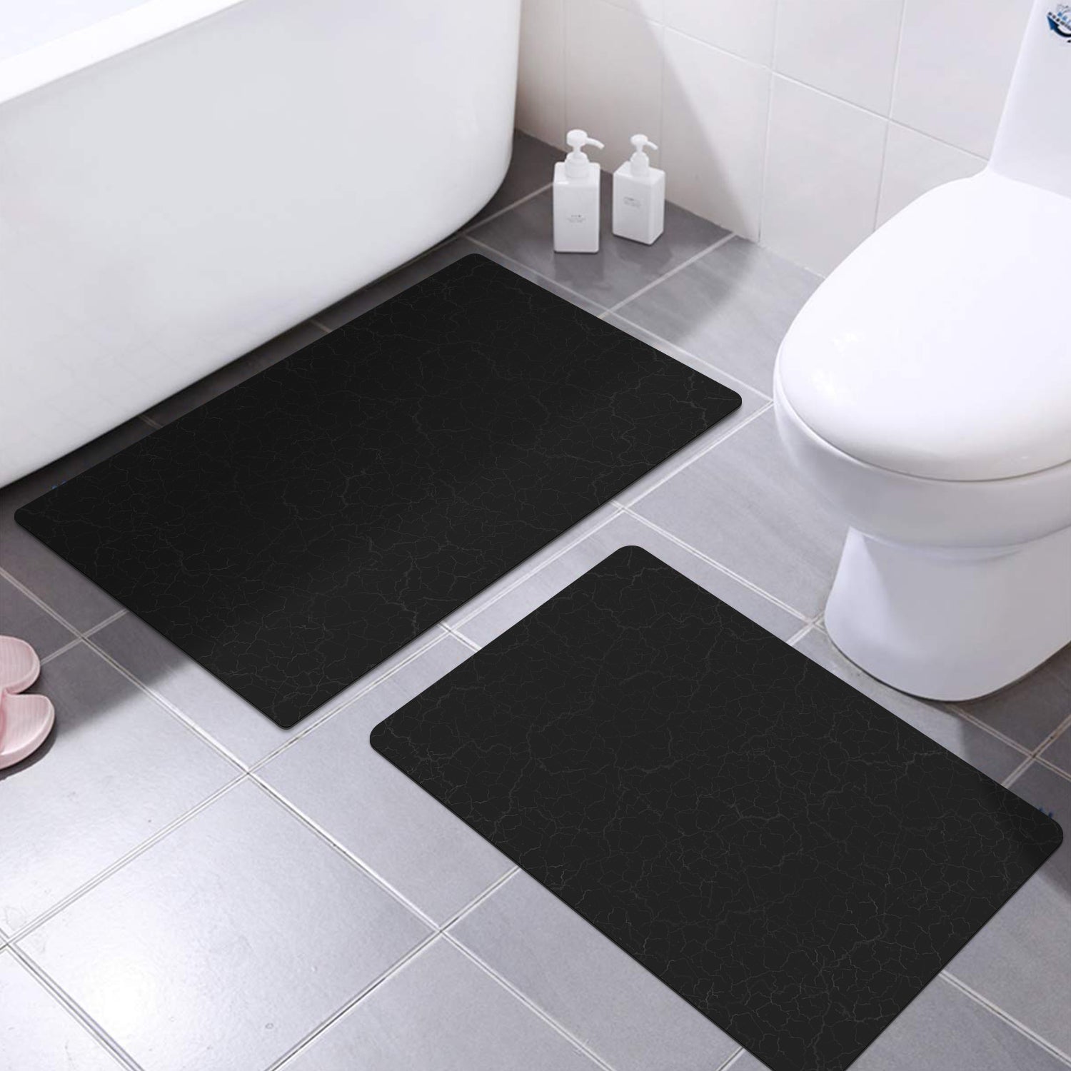 Suede Bathroom Mat Set