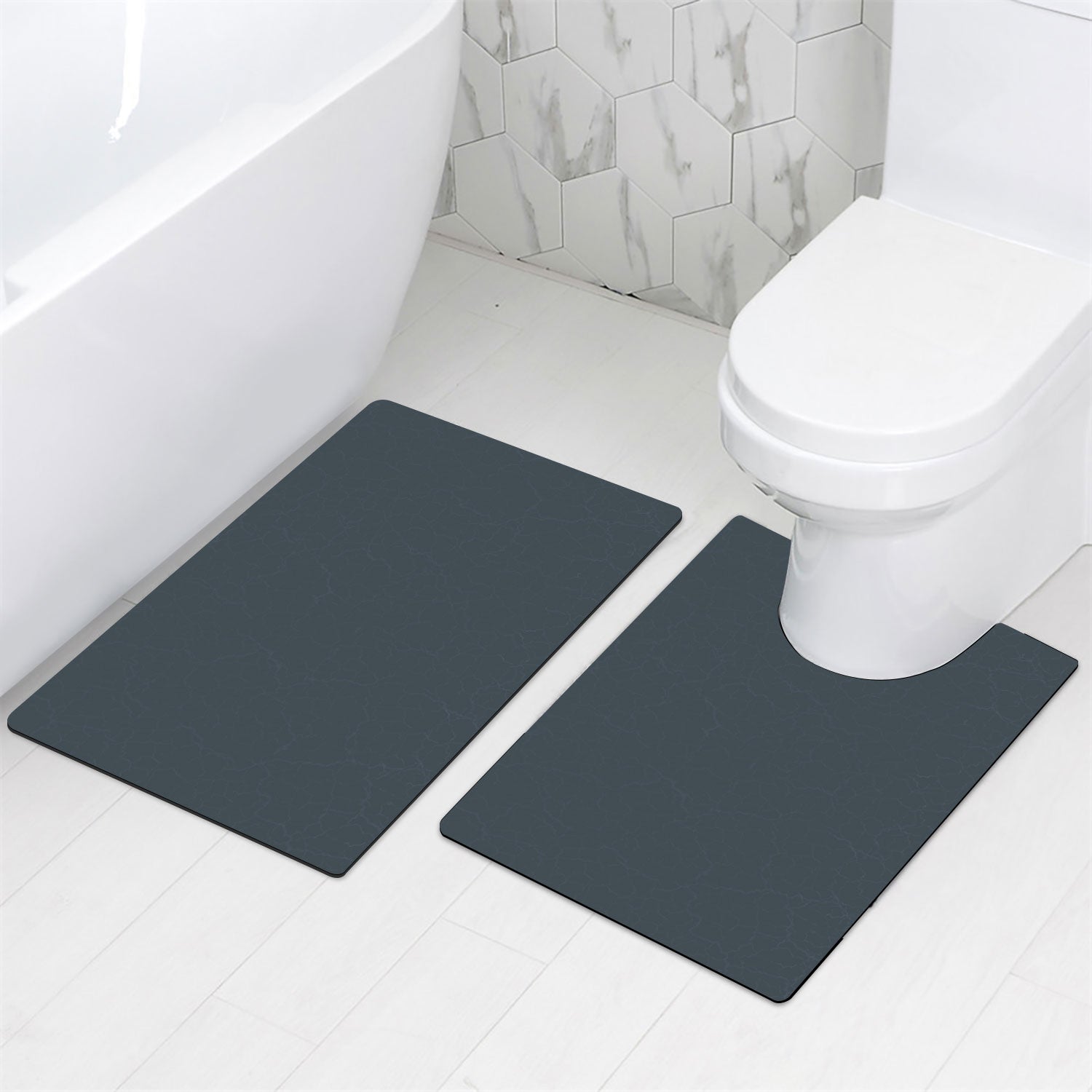 Suede Bathroom Mat Set