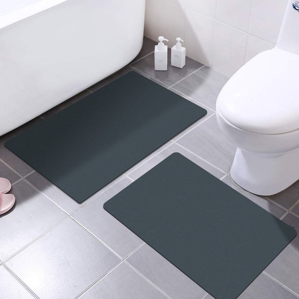 Suede Bathroom Mat Set