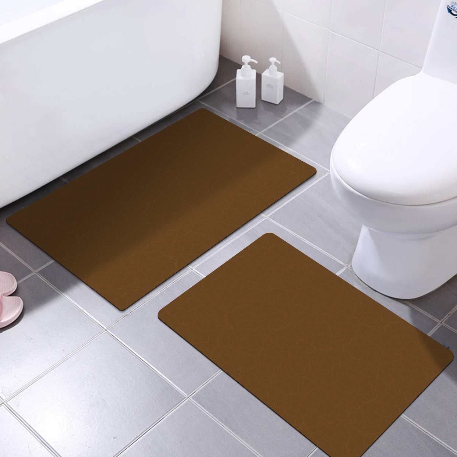 Suede Bathroom Mat Set
