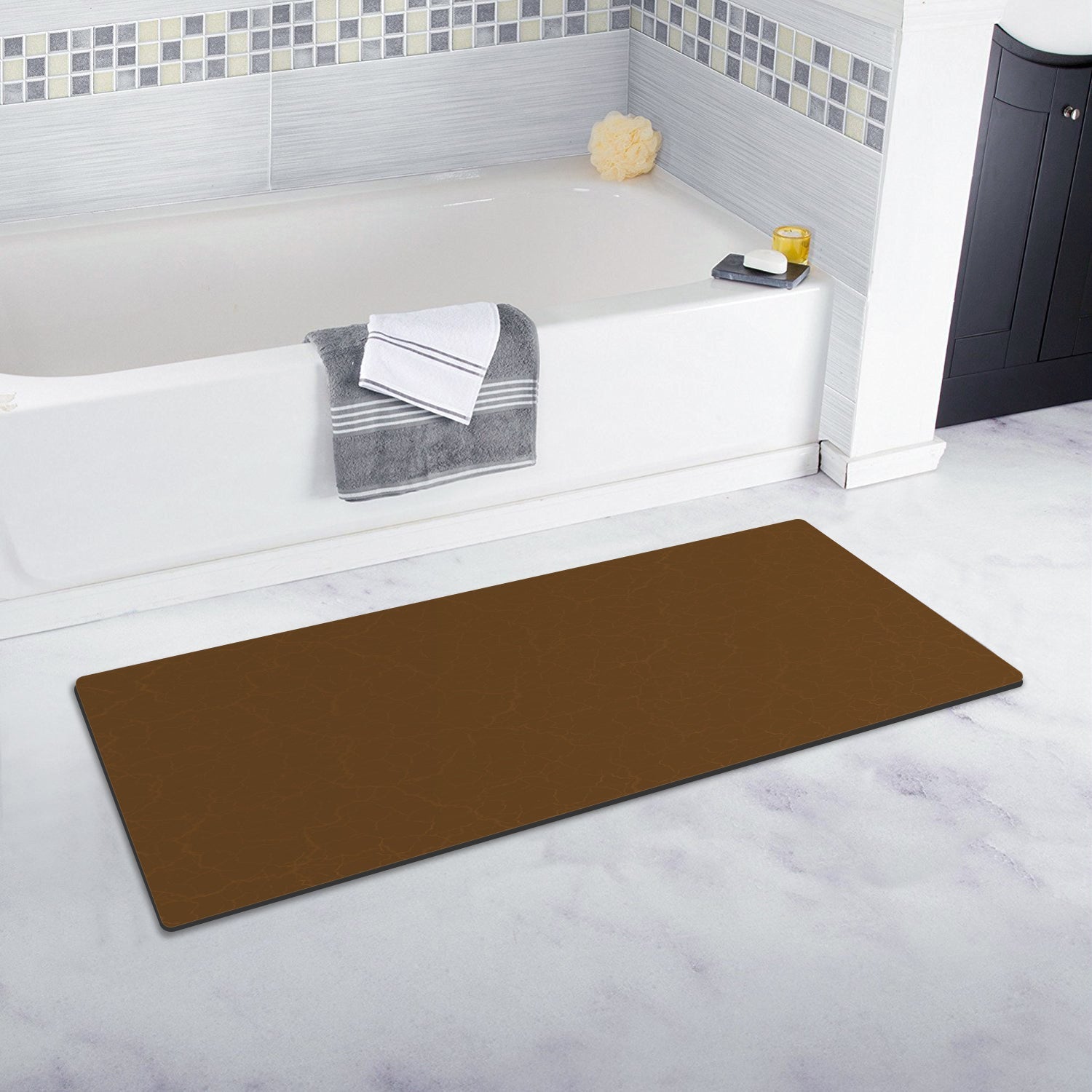 Suede Bathroom Mat Set