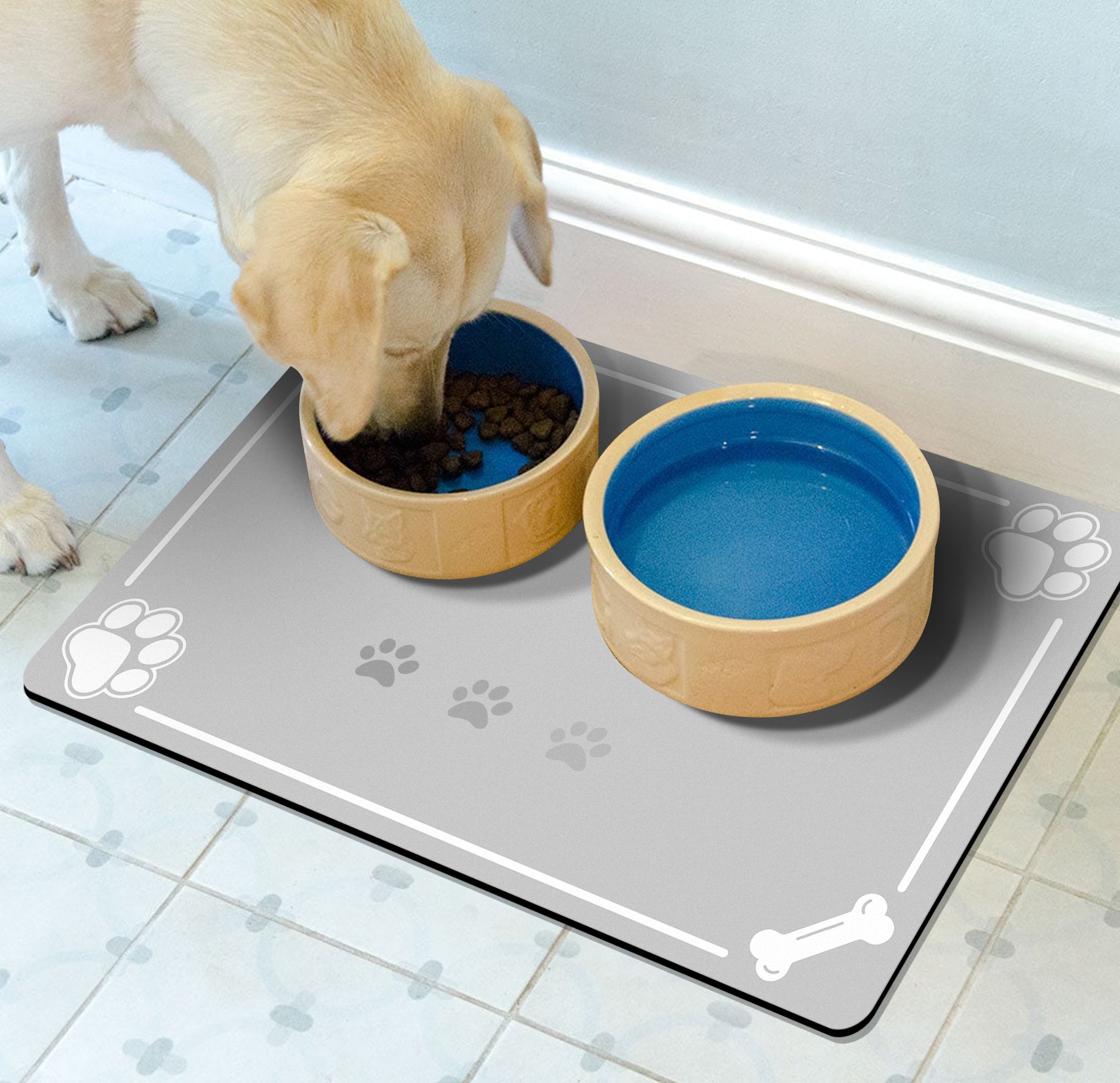 PU pet mat hallway mat Absorbent Large Pet Feeding Mat