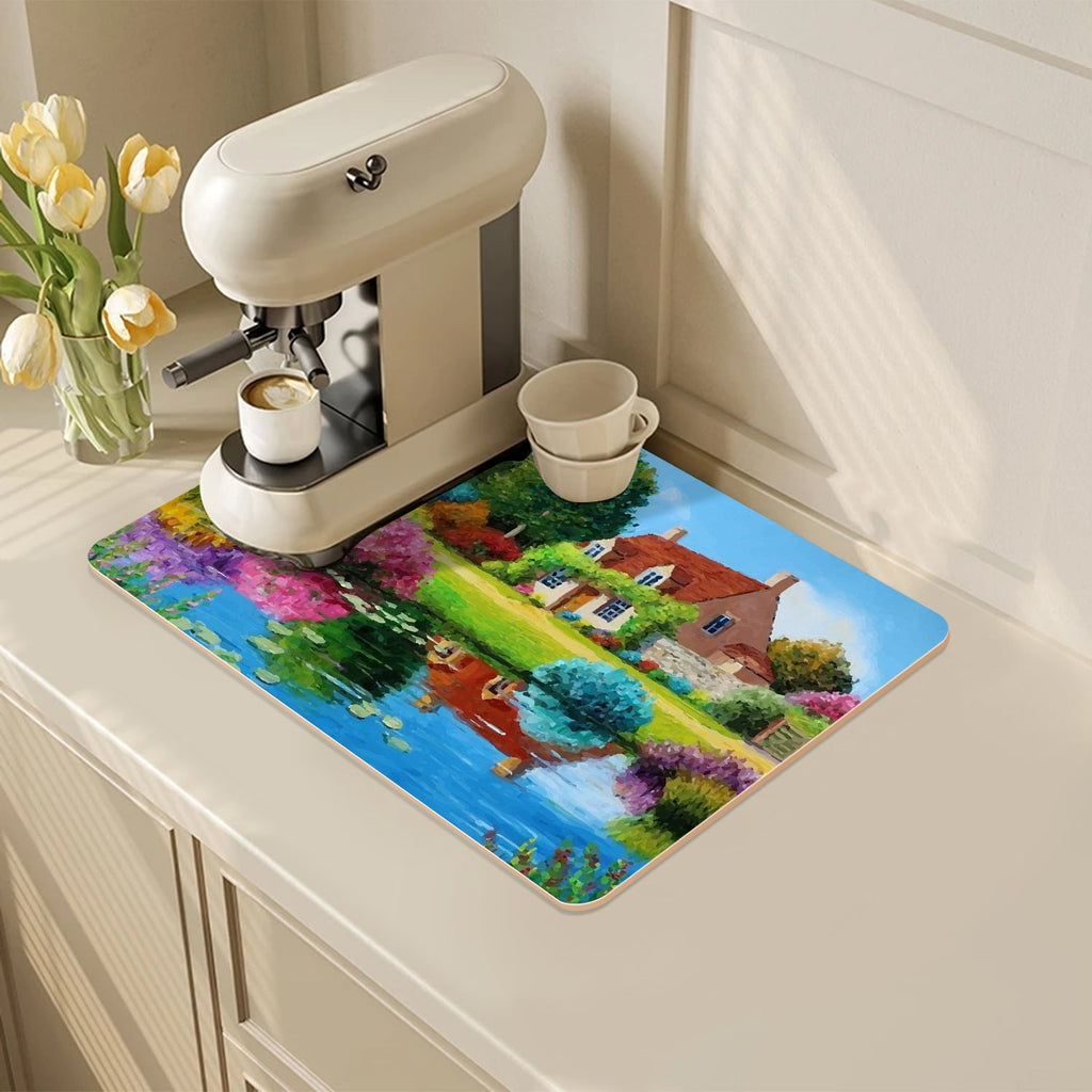 Coffee Absorbent Mat coffee maker mat for Countertop
