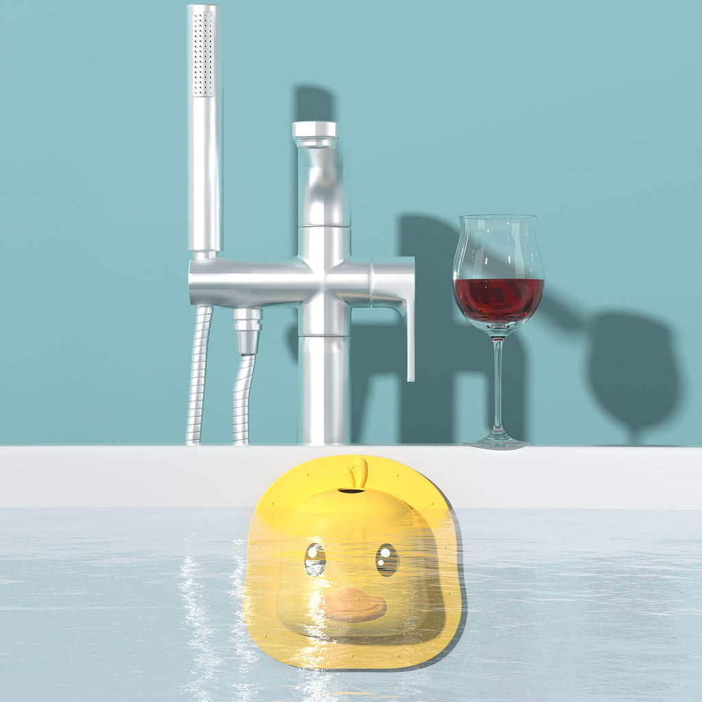 Bathtub Overflow Drain Cover Tub Overflow Drain Stopper with Suction Cups