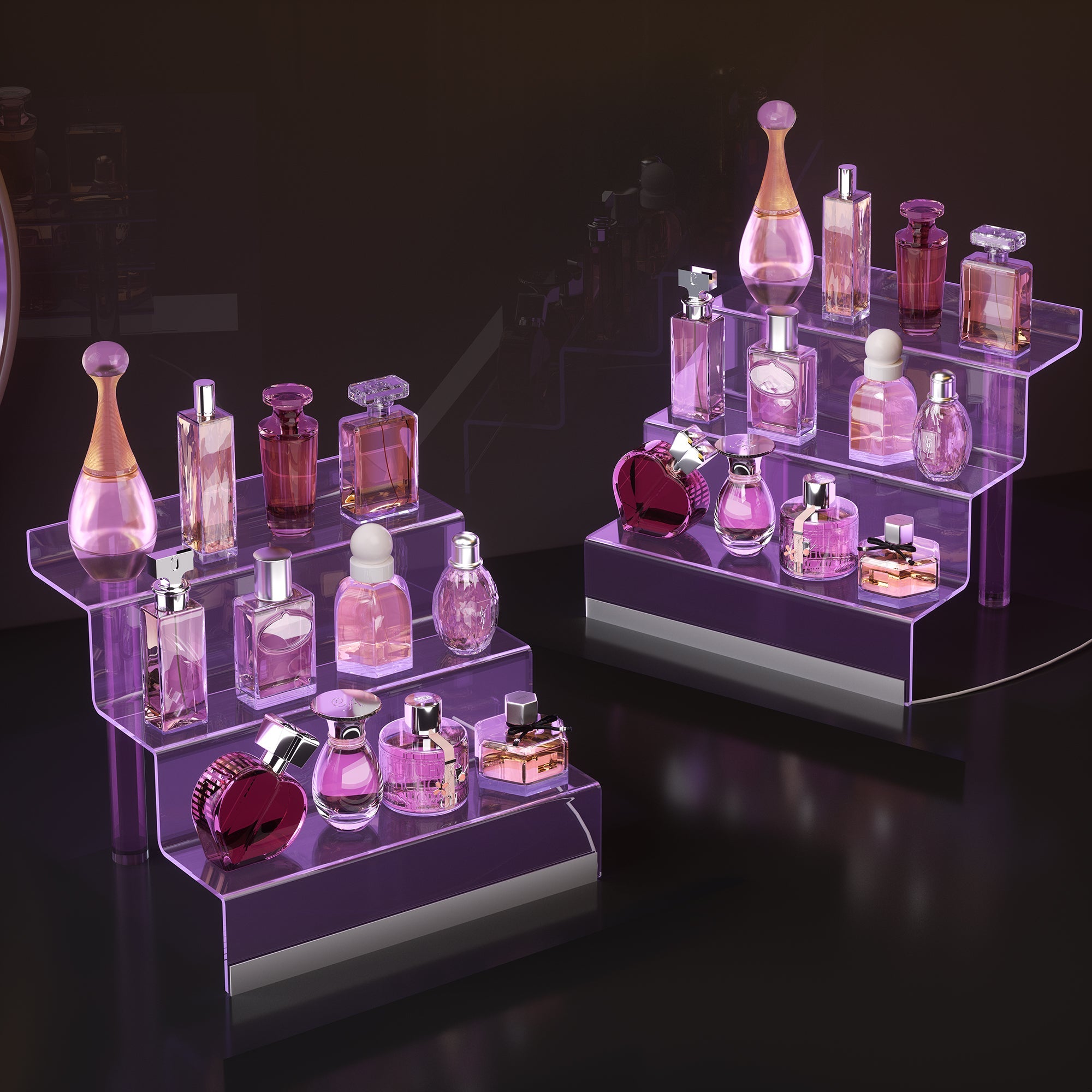 Acrylic Display Organizer with Led Light