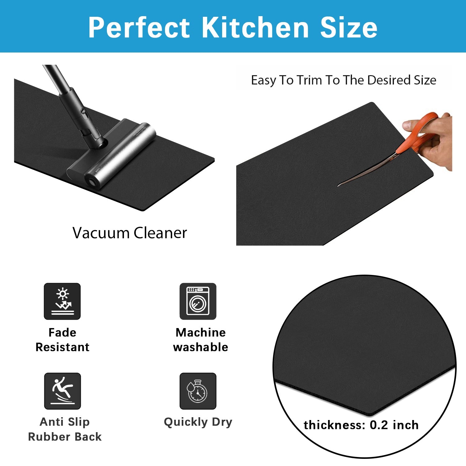 Pu Leather Soft Long Hallway Runner Rugs Mat 83" x 28"