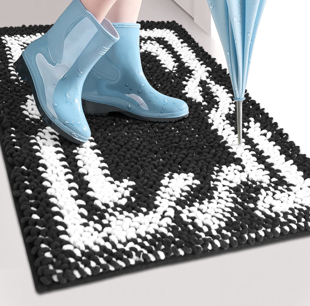 Indoor Door Mats Machine Washable Rugs 24x17 Inch Small Door Mat