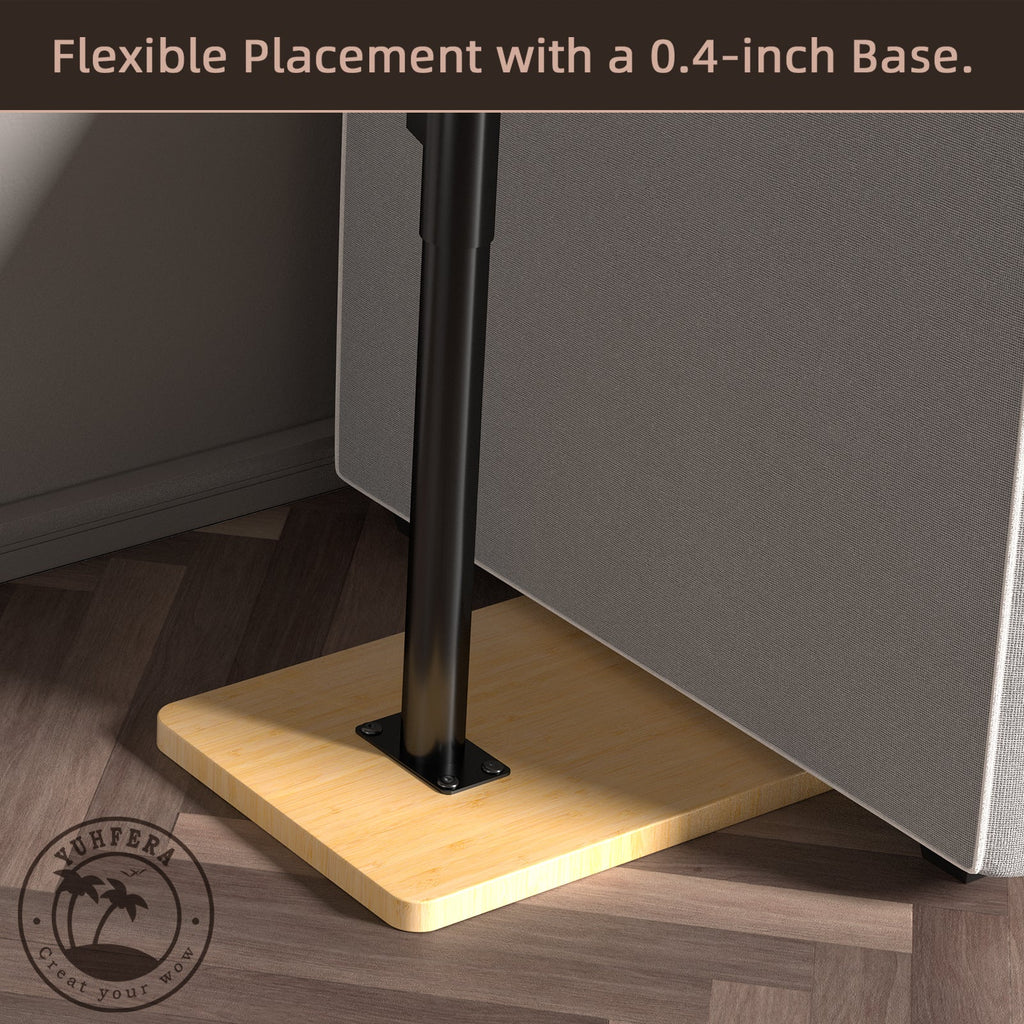 54Pcs - 360° Rotatable Sofa Tray Table for Couch Arm - Bamboo,Rectangle）