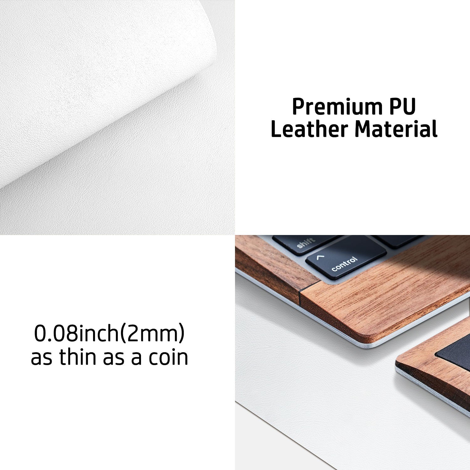 Leather Desk Pad (Four Sizes / Off-White)