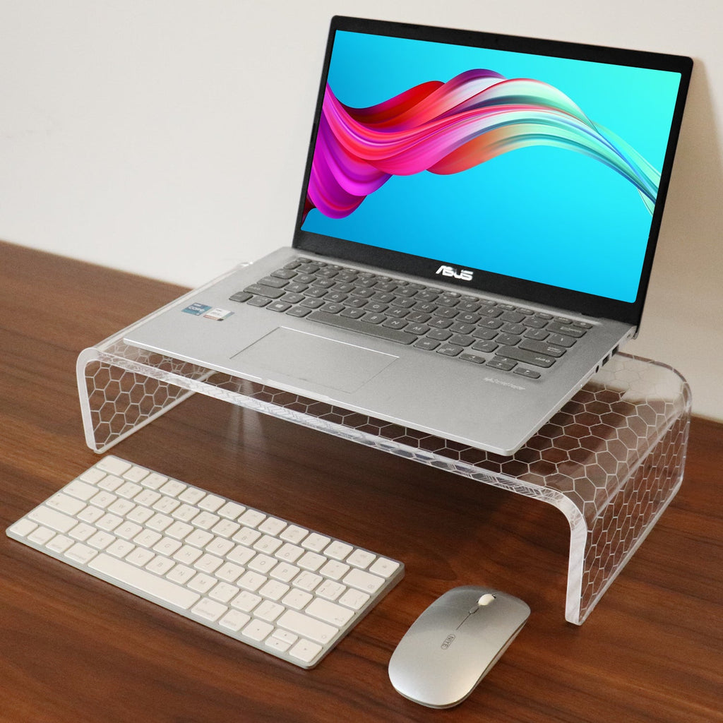 Desk Acrylic Computer Monitor Stand with LED (Two Color)