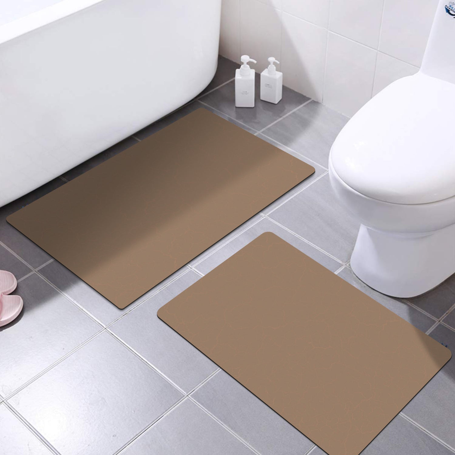 Suede Bathroom Mat Set
