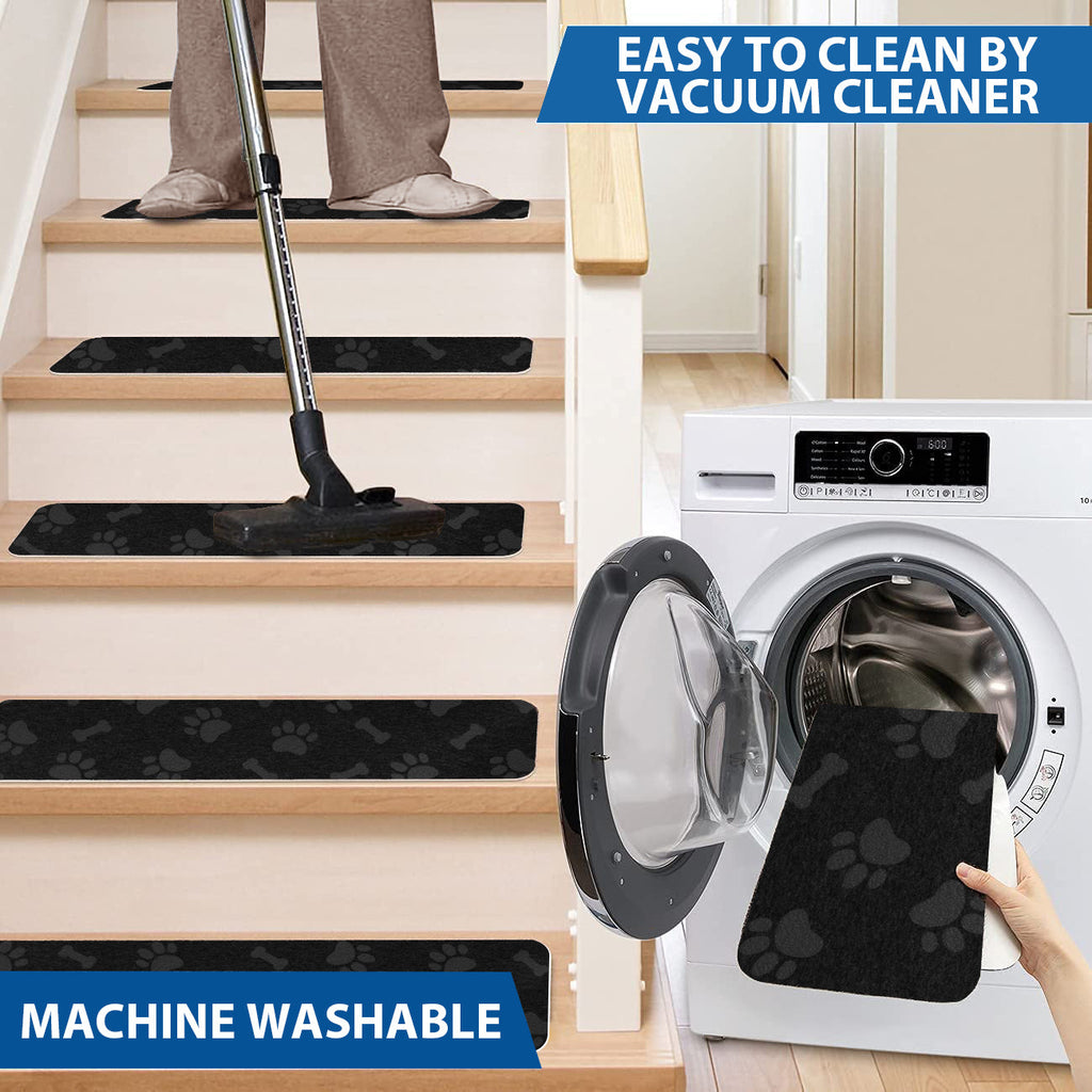 Self Adhesive Indoor Stair Runner Rugs Cover Mat Stair Treads for Wooden Steps