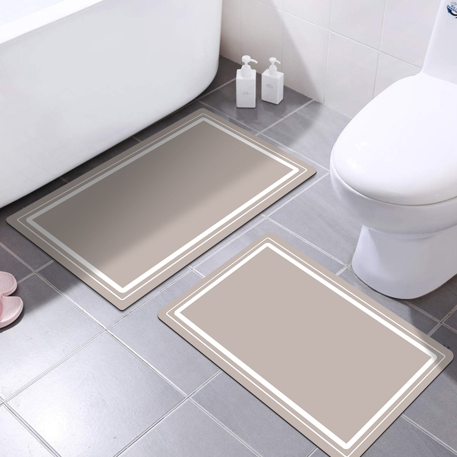 Suede Bathroom Mat Set