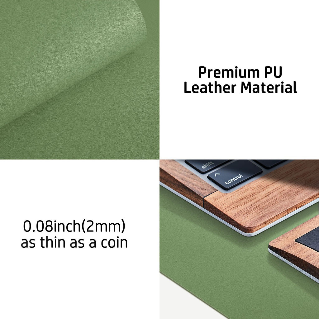 Leather Desk Pad (Four Sizes / Olive Green)