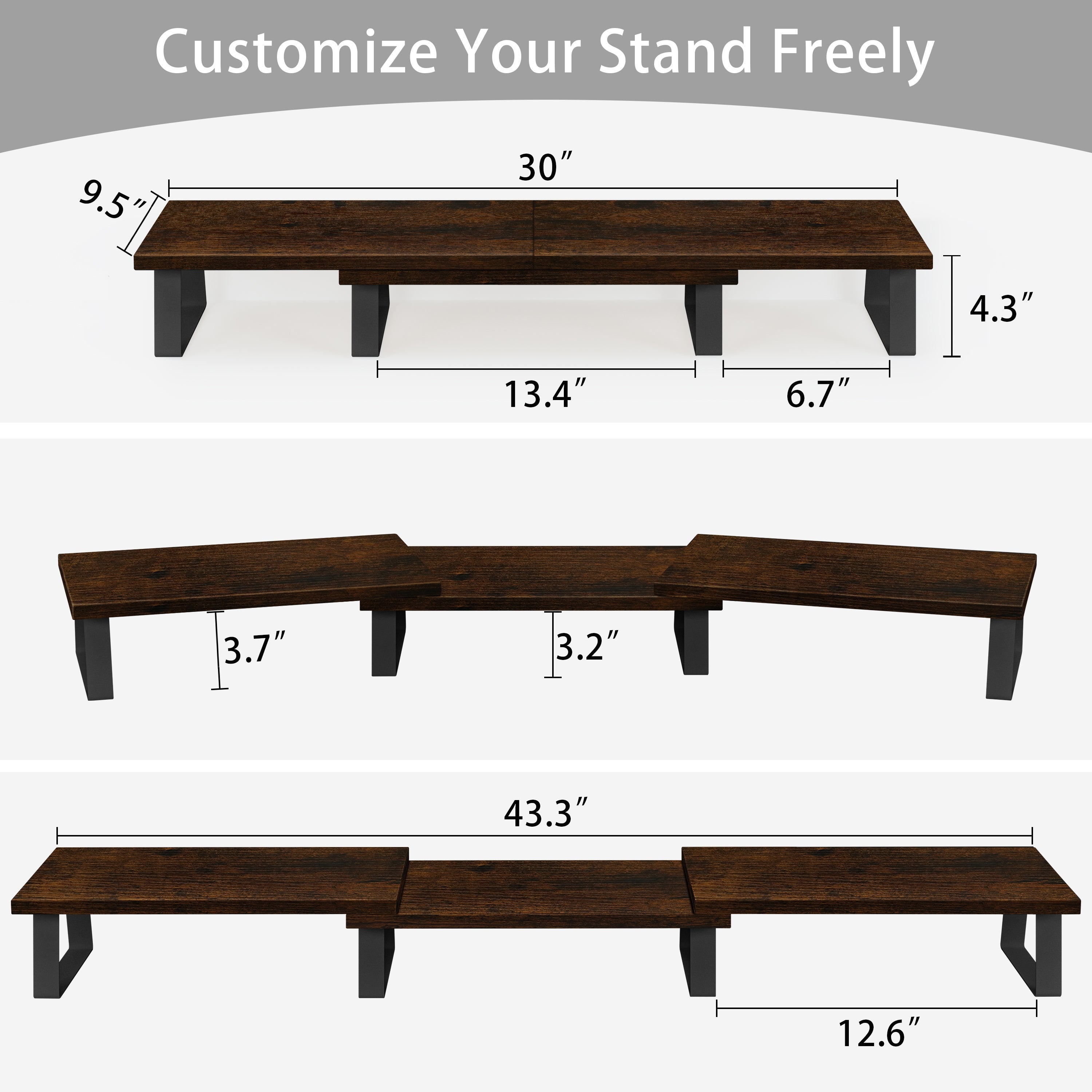Monitor Stand Desk Dual Monitor Stand Adjustable  (Five Color)