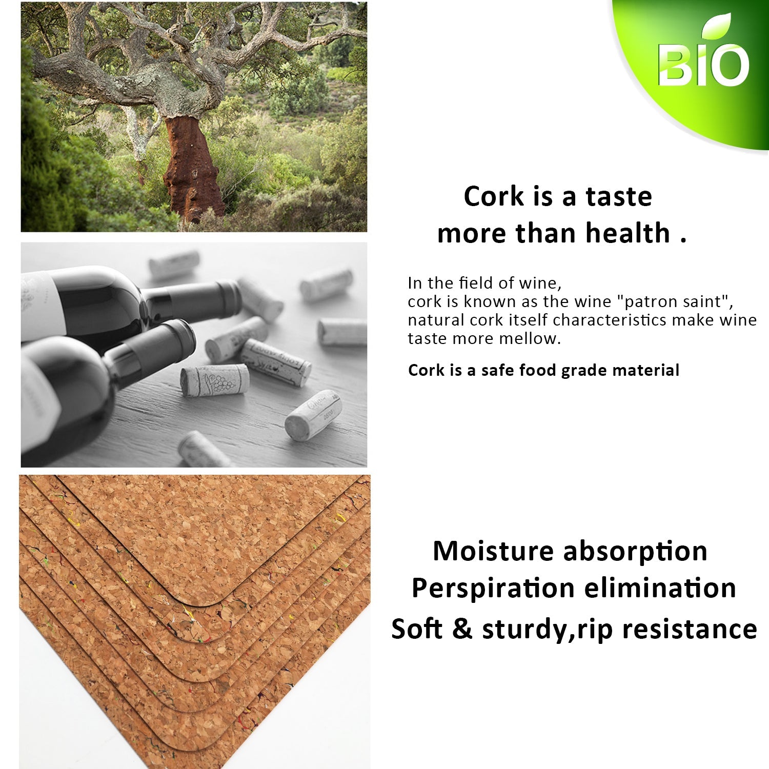 ECO Cork & Leather Dual-side Desk Pad