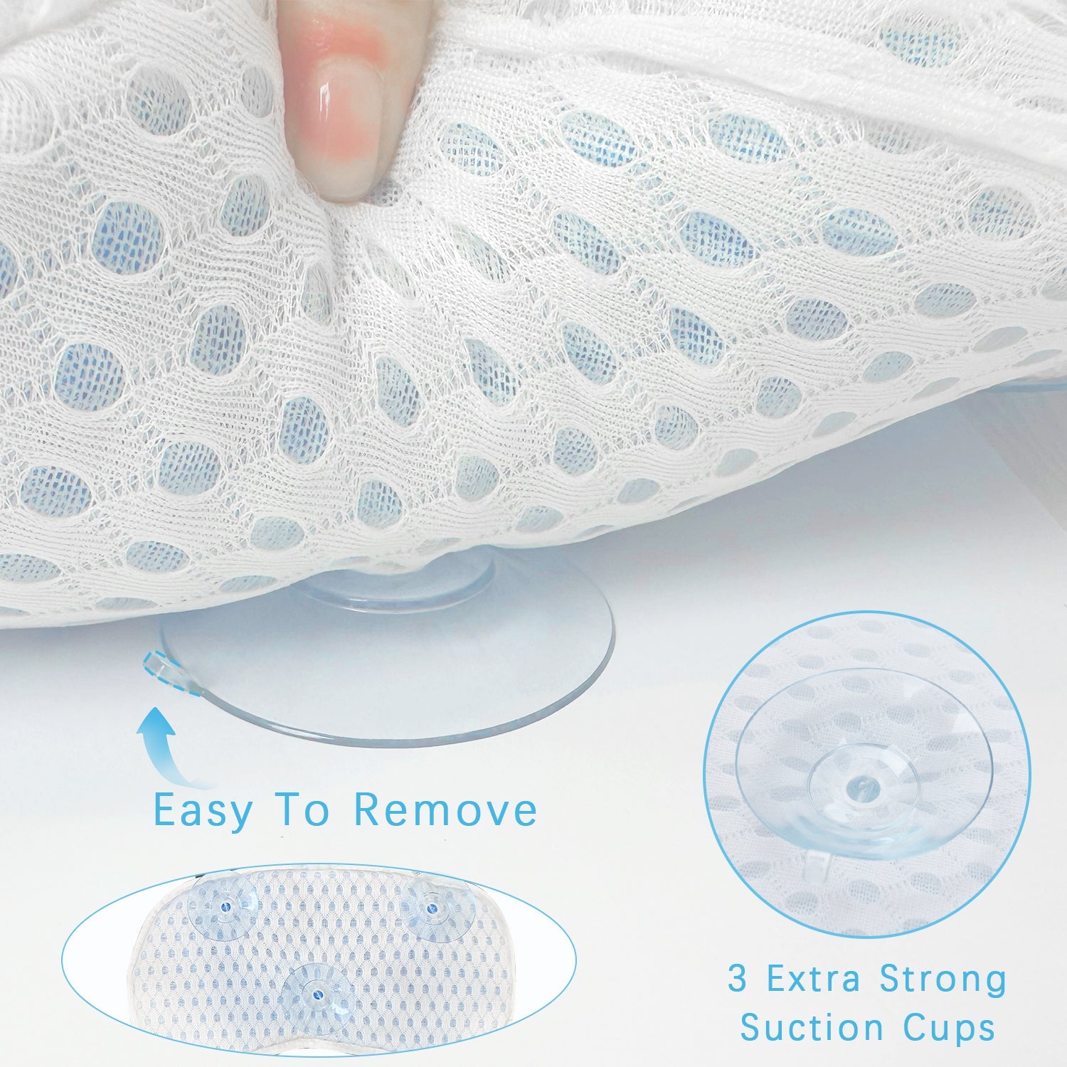 Bathtub Bath Pillows for Tub Full Body with Ergonomic TPE