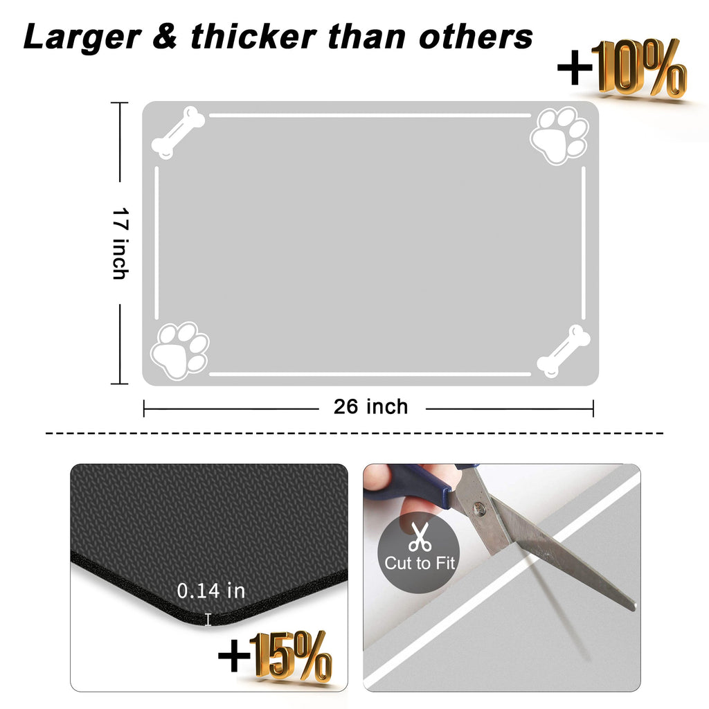 PU pet mat hallway mat Absorbent Large Pet Feeding Mat