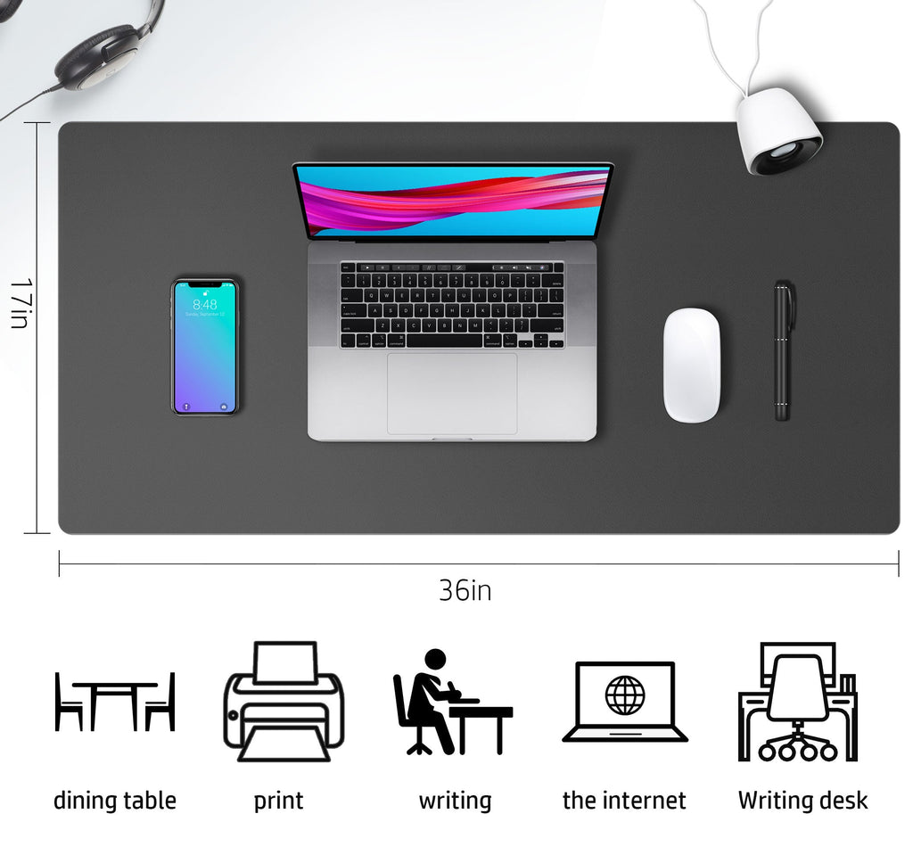 Leather Desk Pad (Four Sizes / Gray)