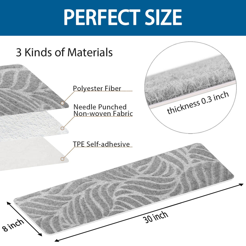 Wood Stair Treads Peel and Stick Carpet Tiles and  Self Adhesive Backing-15 Pack