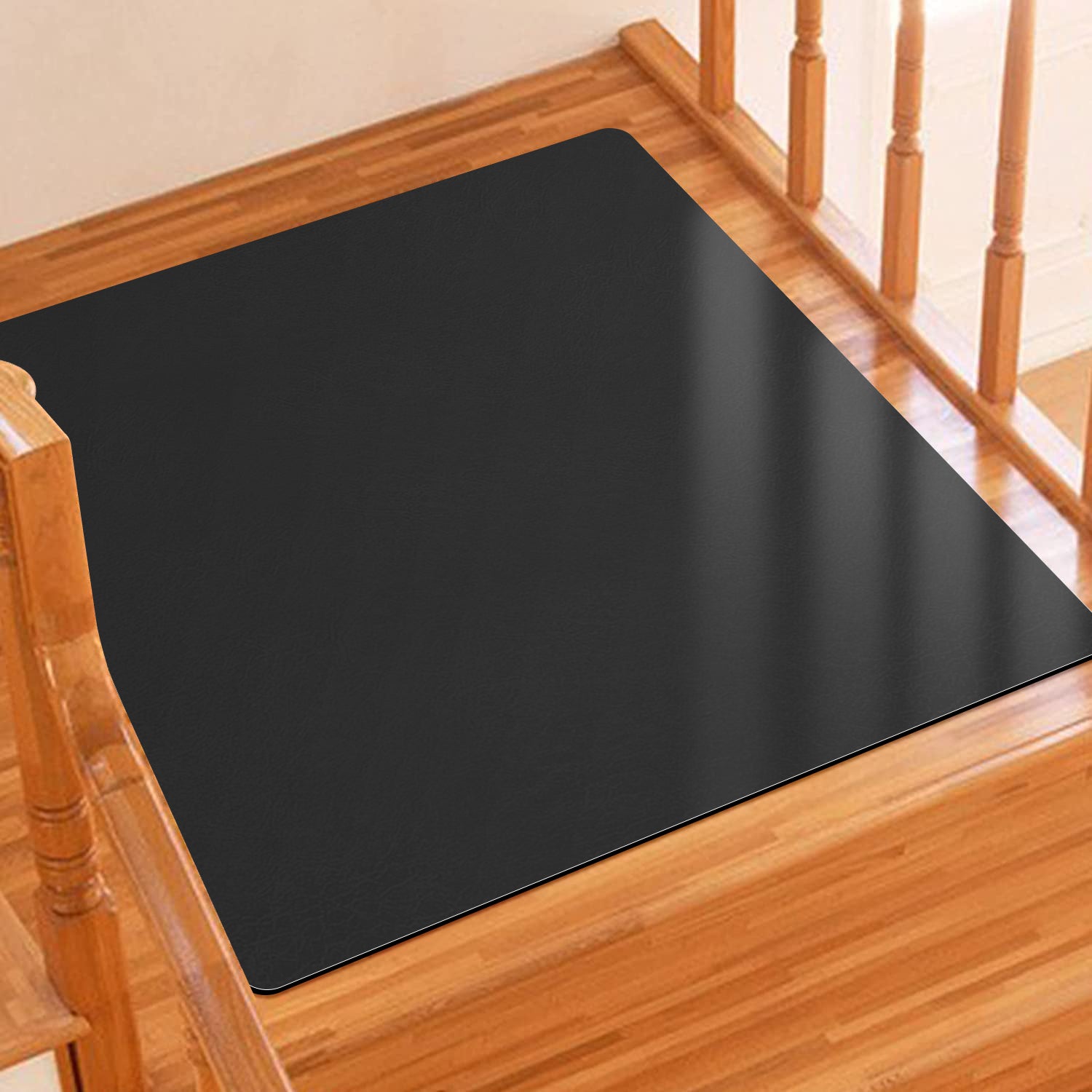 Rubber Stair Treads Carpet Non Slip Black Stair Rugs for Wooden Steps