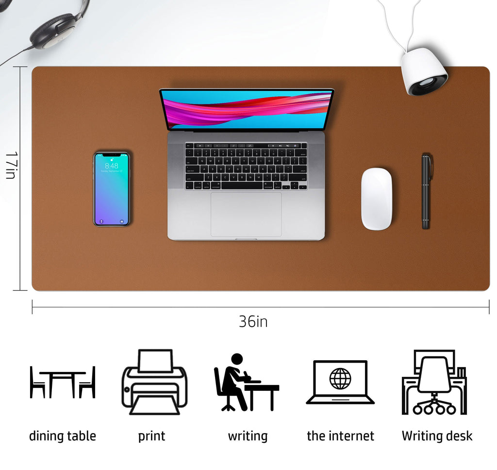 Leather Desk Pad (Four Sizes / Brown)