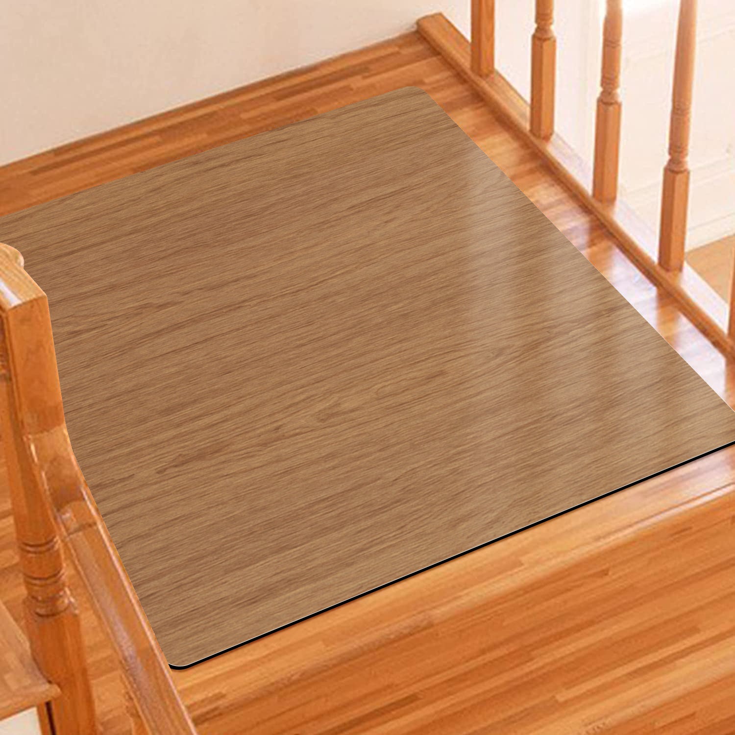 Rubber Stair Treads Carpet Non Slip Black Stair Rugs for Wooden Steps