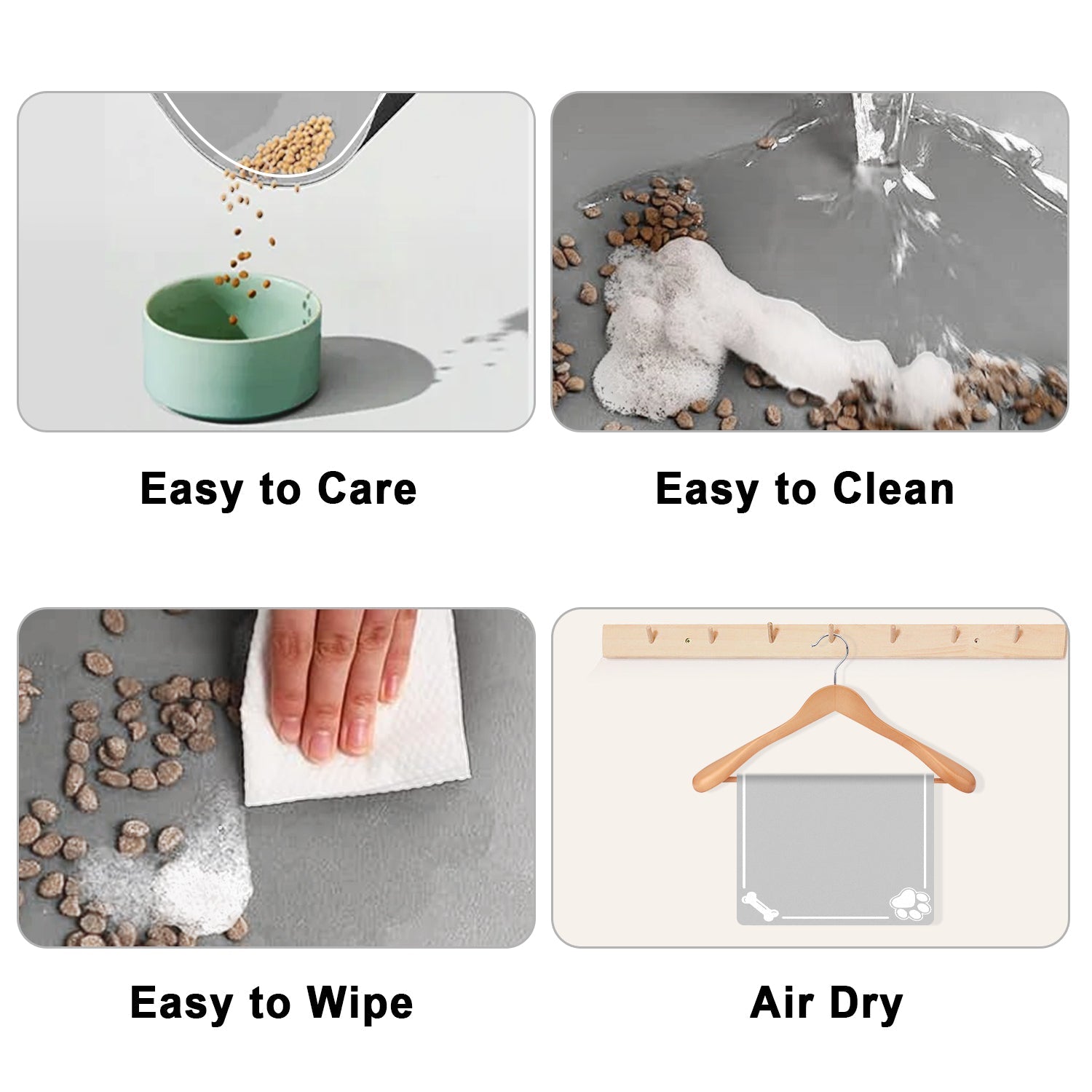 PU pet mat hallway mat Absorbent Large Pet Feeding Mat