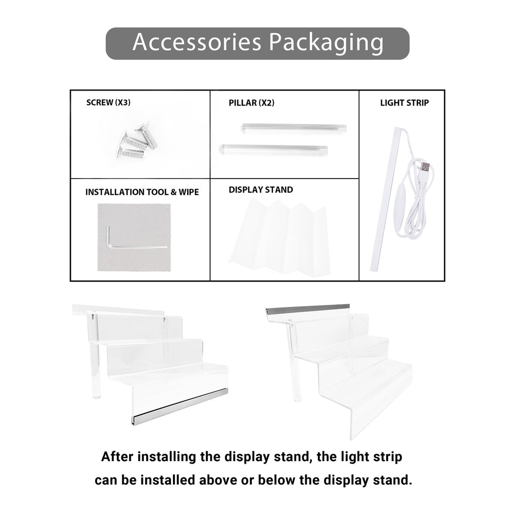 Acrylic Display Organizer with Led Light