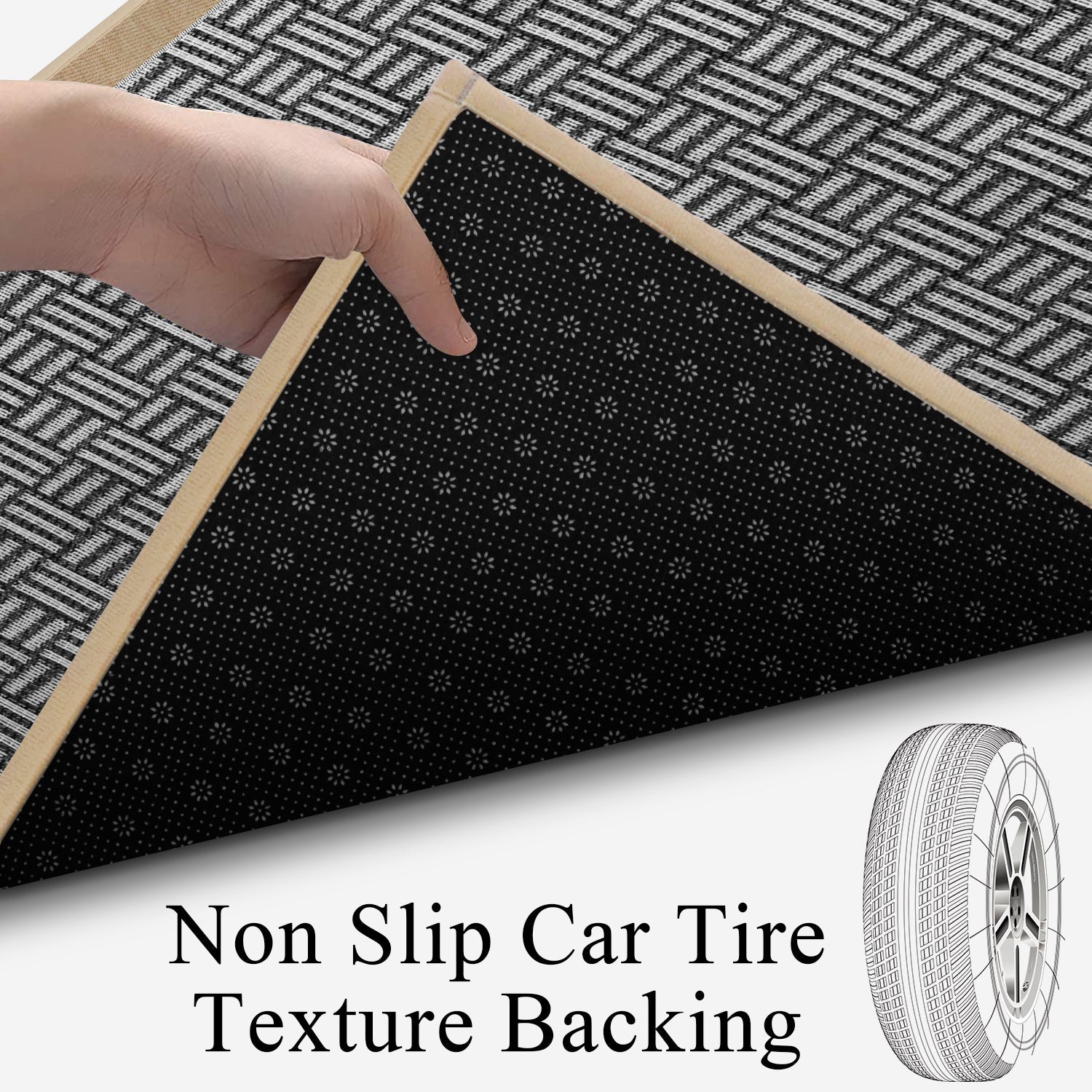 Washable Kitchen Rug for Office&Home&Laundry