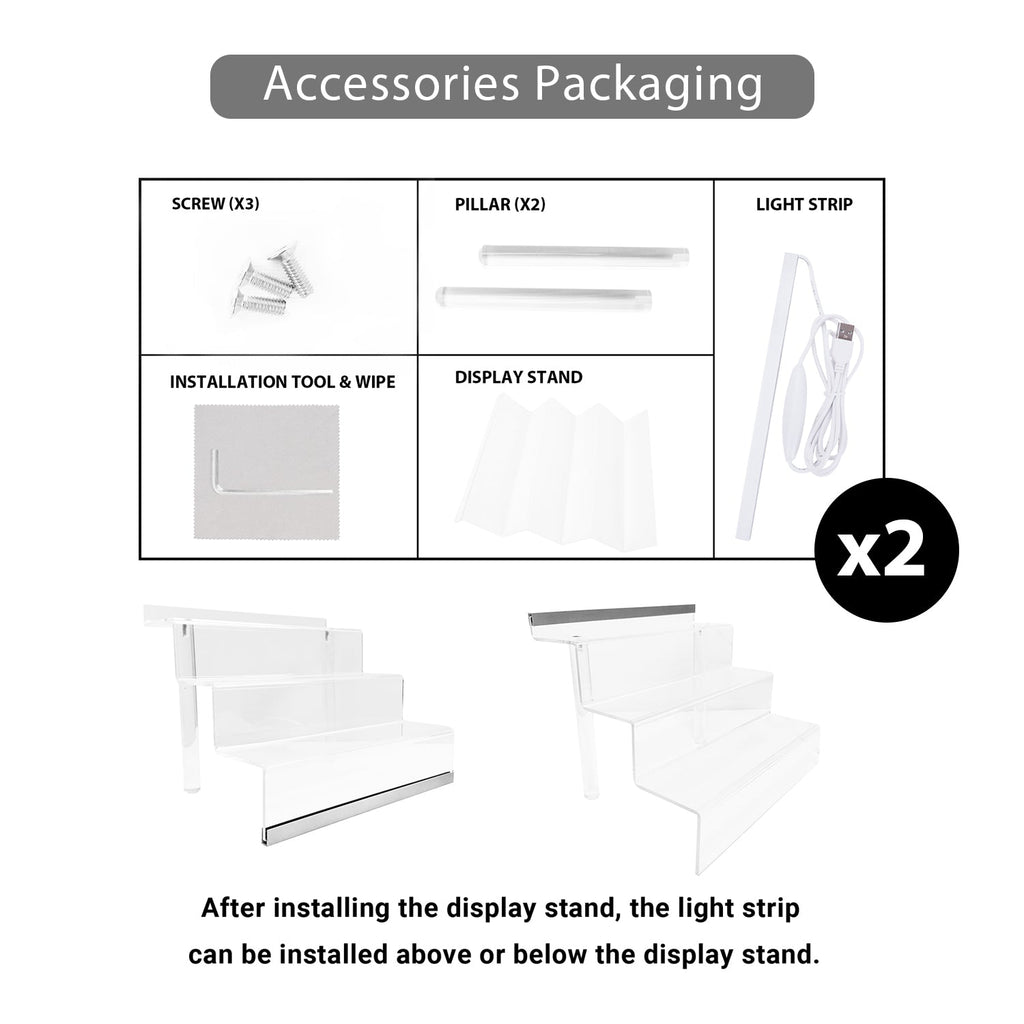 Acrylic Display Organizer with Led Light