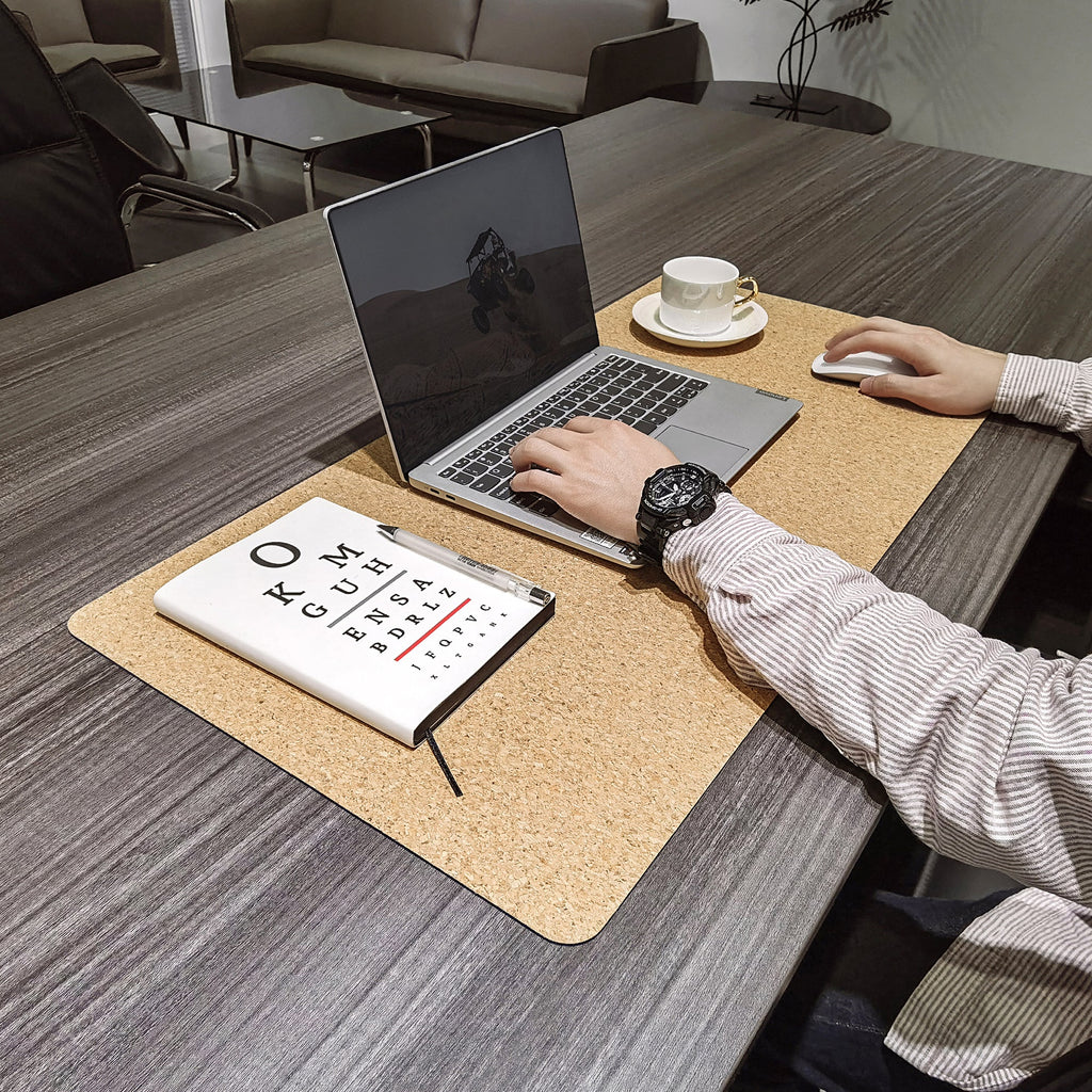ECO Cork & Leather Dual-side Desk Pad
