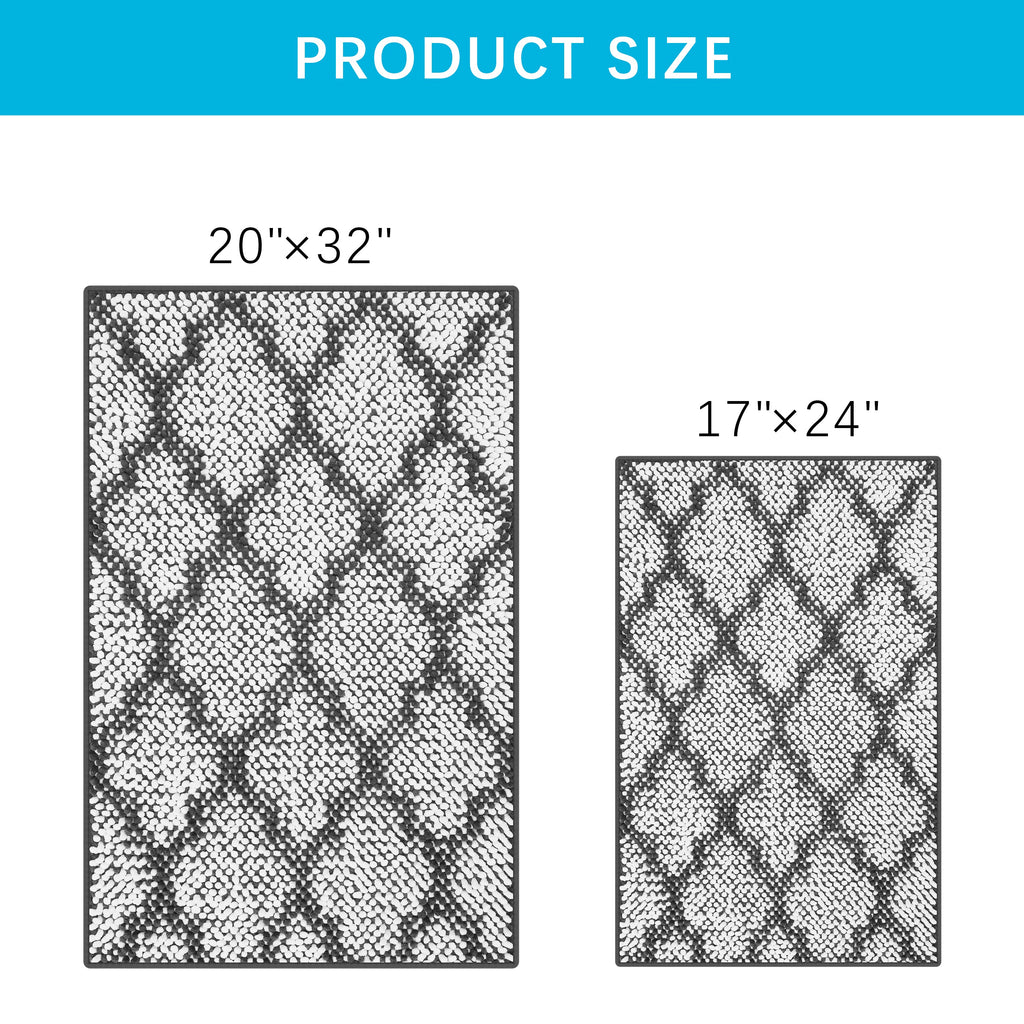 Indoor Door Mats Machine Washable Rugs 24x17 Inch Small Door Mat