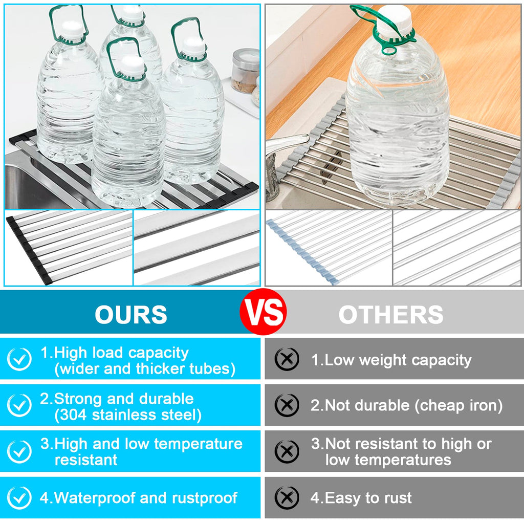 Kitchen stainless steel drain rack 17.5"x13.1"