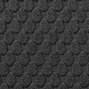 Best Memory Foam Bath Mat Set 24''x17'' Black Door Mat