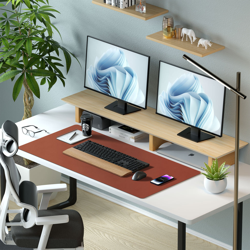 Leather Desk Pad (Four Sizes / Brown)