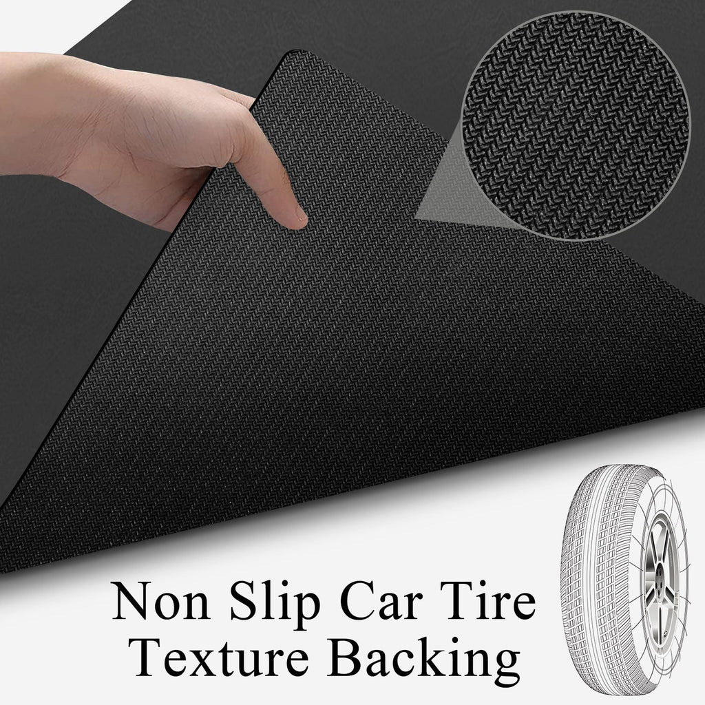 Pu Leather Soft Long Hallway Runner Rugs Mat 83" x 28"