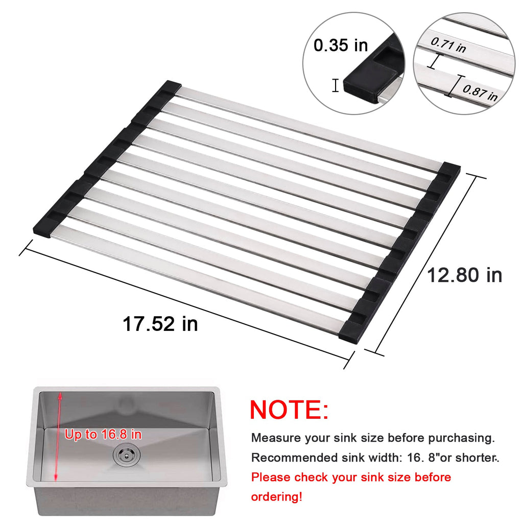 Kitchen stainless steel drain rack 17.5"x13.1"