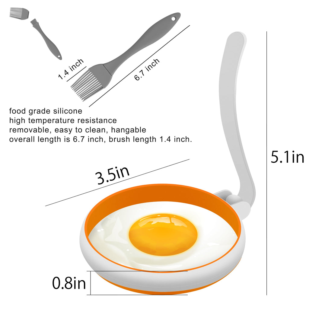 Square Silicone Egg Molds Pancake Molds for Kids